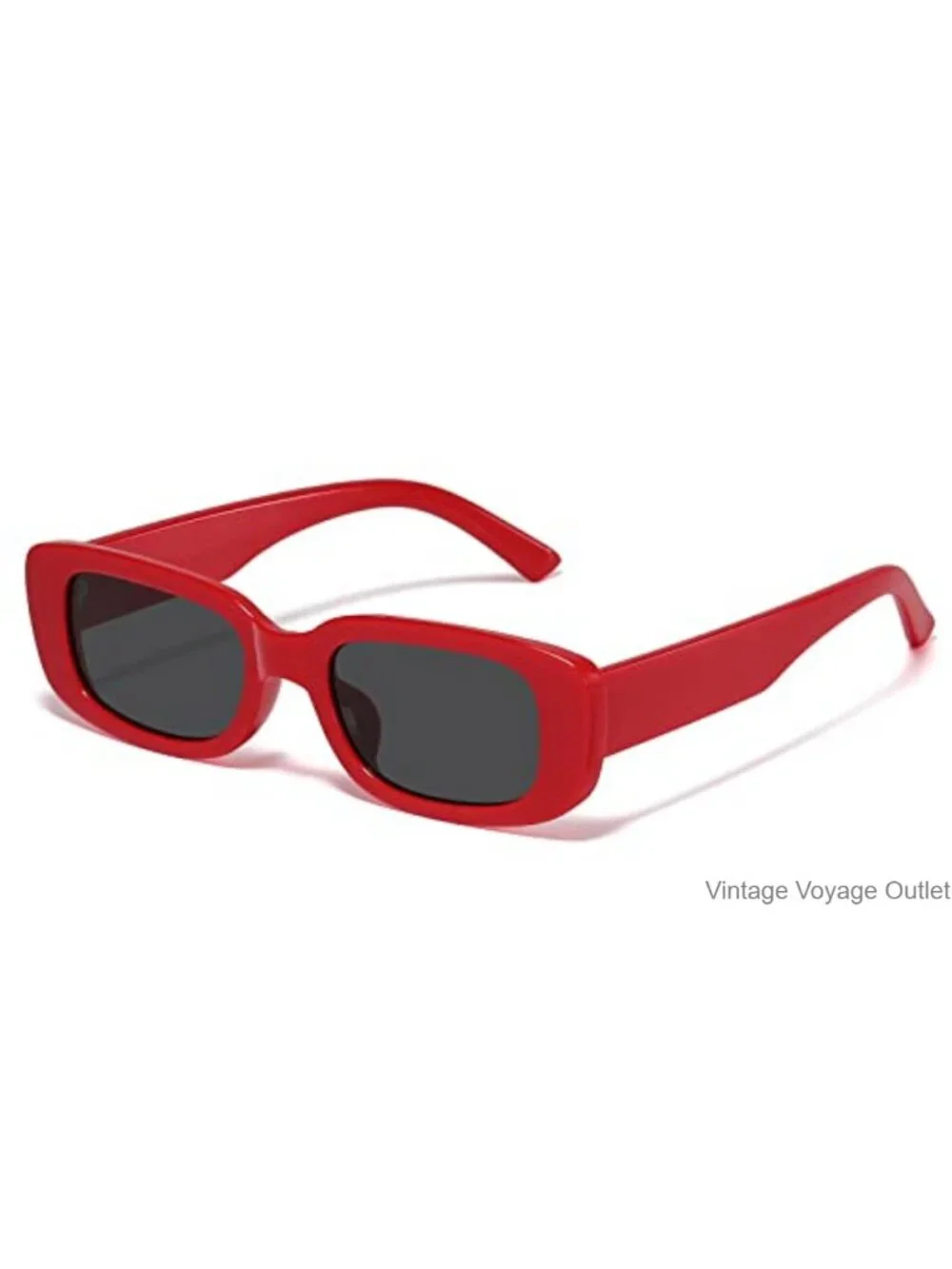 Y2K Rectangle Sunglasses for Women Men UV Protection Chunky Frame Retro